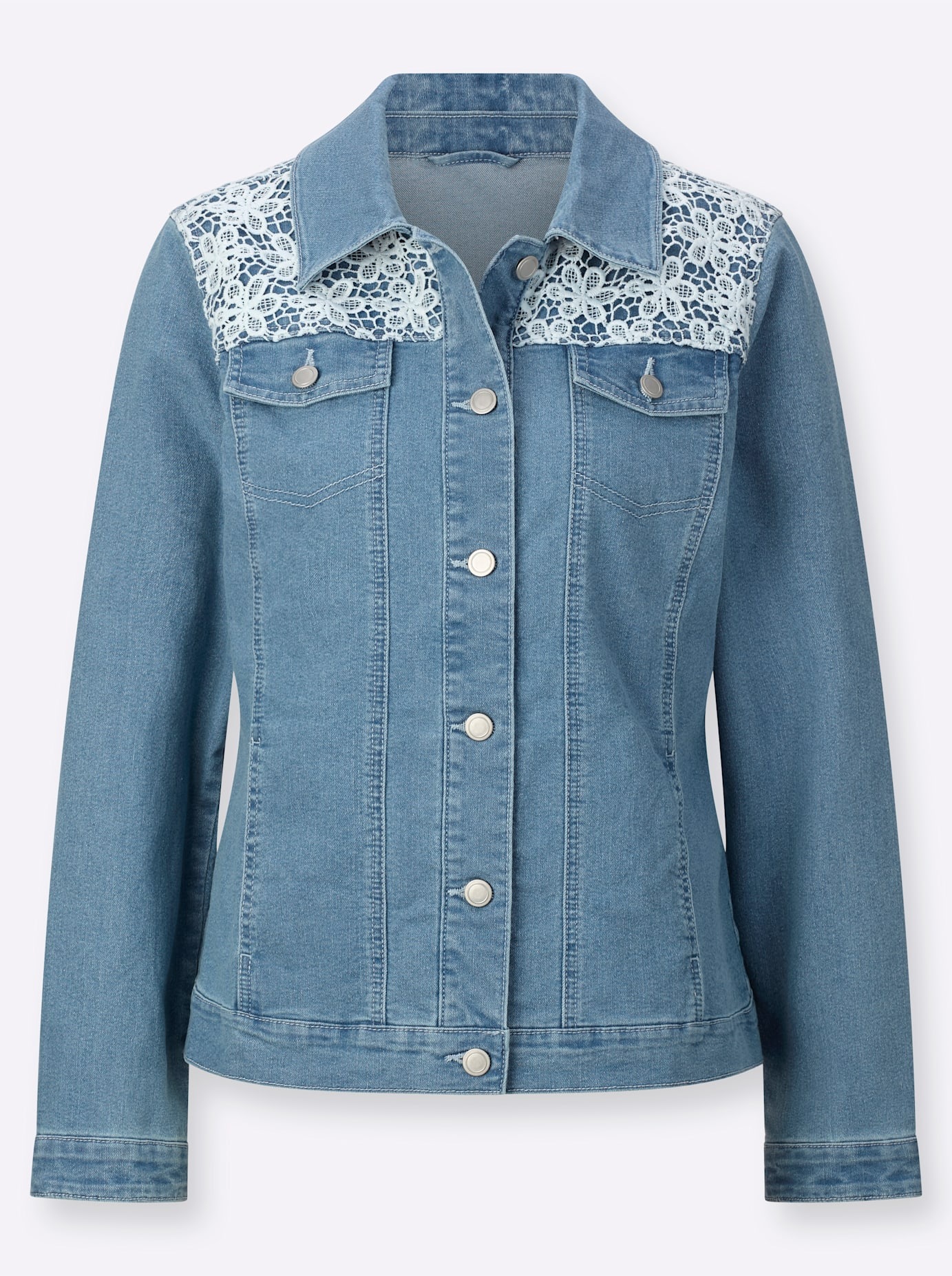 Classic Basics Jeansjacke ohne Kapuze