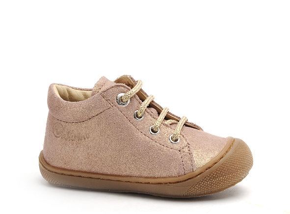 Naturino boots bottine bebe cocoon suede glitter rose