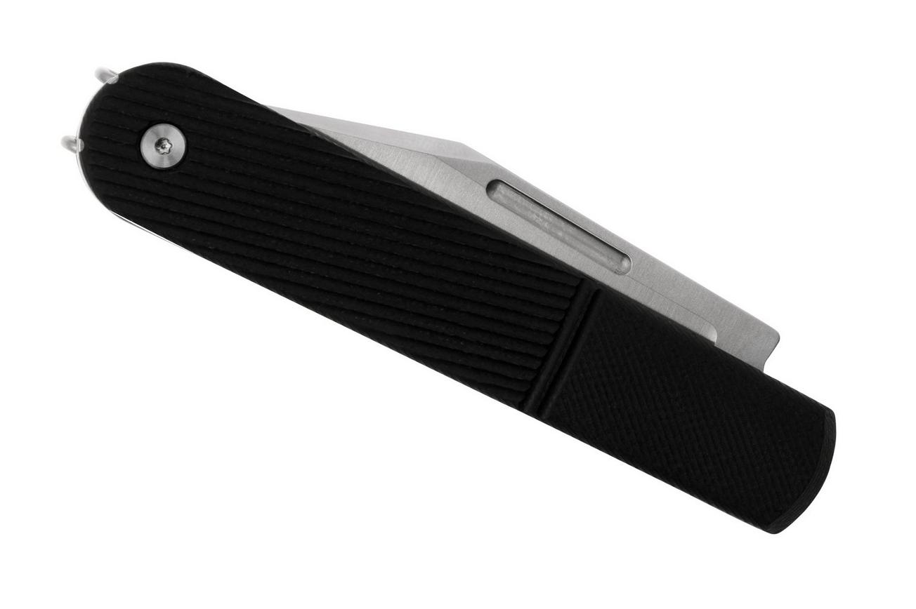 Real Steel Barlow RB5, 8022B Clippoint N690, Black G10, slipjoint zakmes