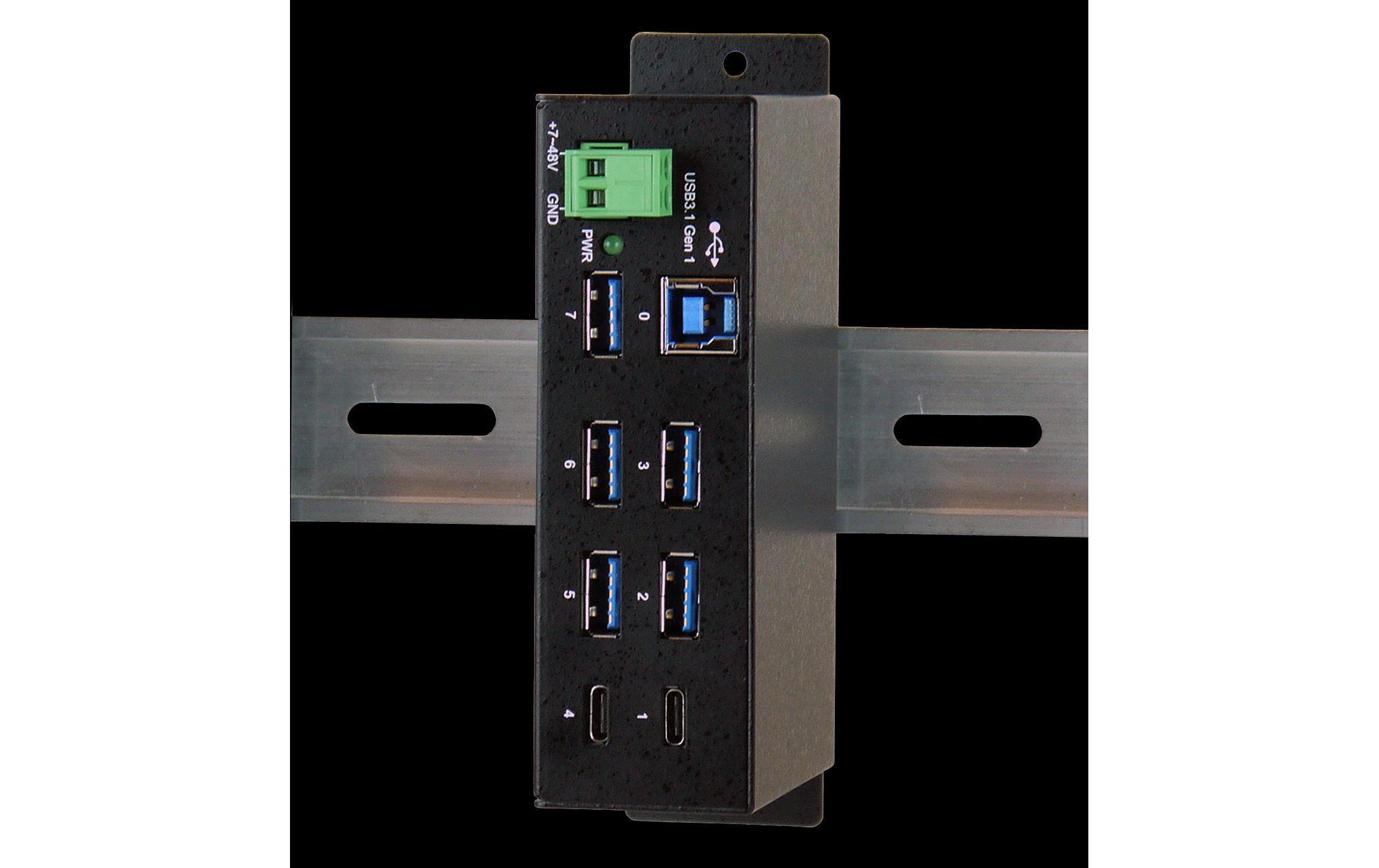USB-Hub EX-1197HMS<br>7-Port-USB-3.0-Hub für Industrieanwendungen