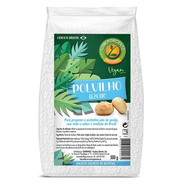 Cem Por Cento Polvilho Azedo 500G