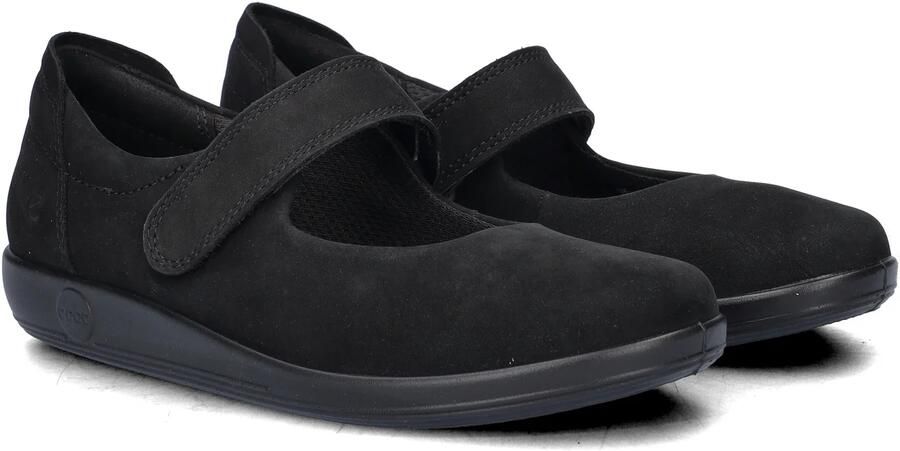 ECCO Soft 2.0 Mary-Jane zwart Synthetisch Dames