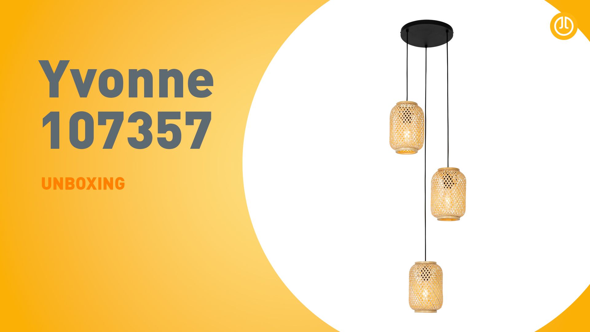 Oosterse hanglamp bamboe 3-lichts - Yvonne