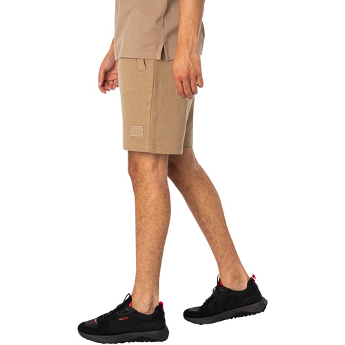 BOSS - Shorts Deportivos Diz Marrón