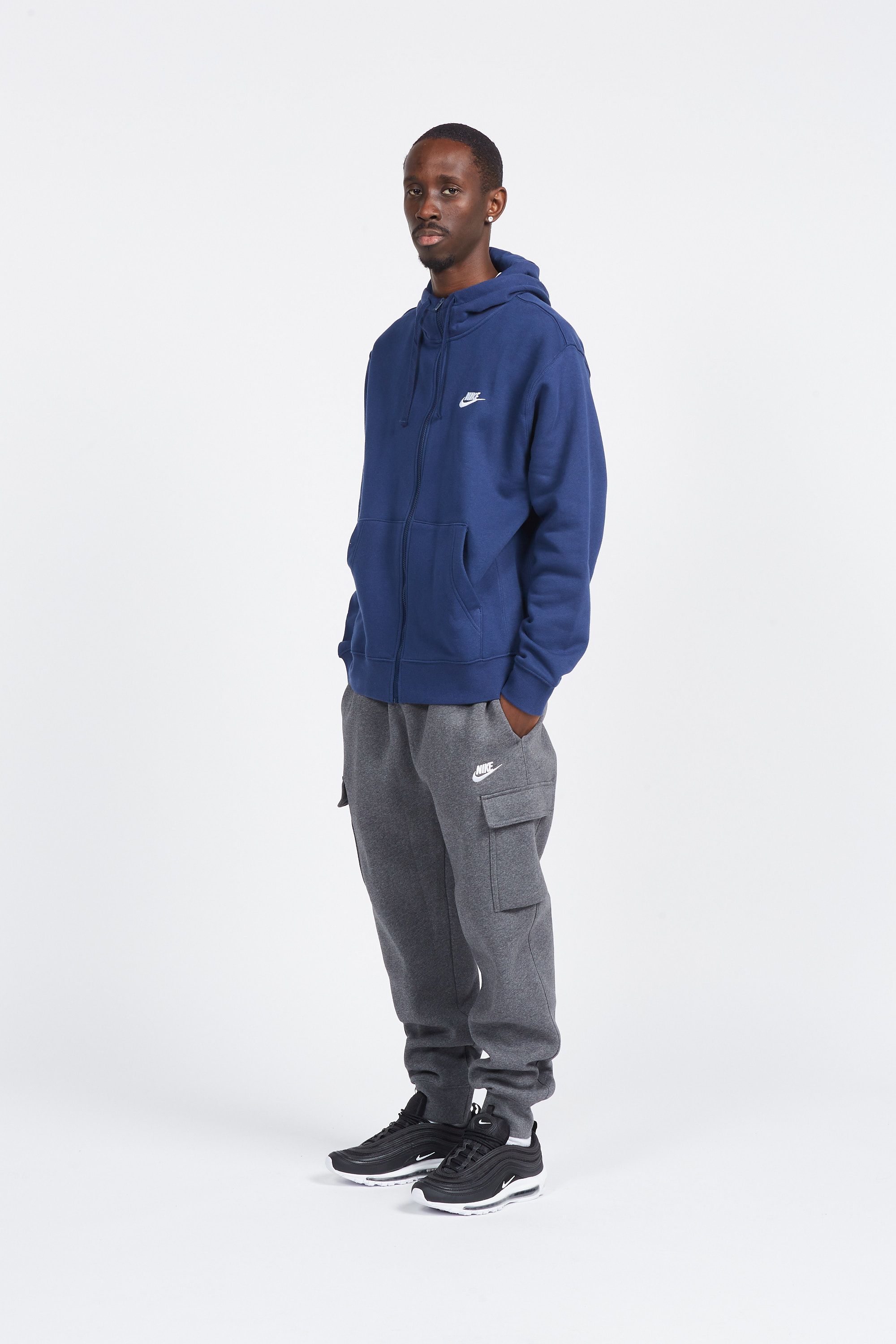 NIKE Sweat zippé HDY FZ FL Bleu