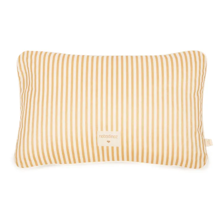 Nobodinoz Grand coussin Akamba en twill de coton | Doré