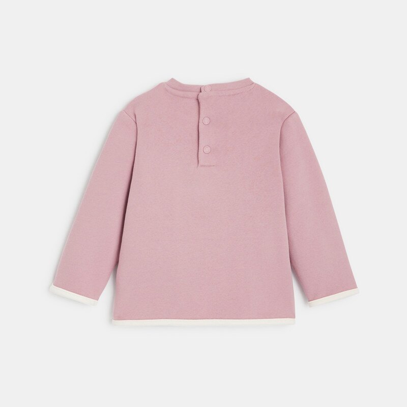 Sweat molleton soleil violet bébé fille Mauve Violet