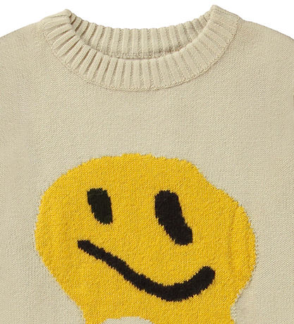 Molo Bluse - Strik - Bello - BlårRød Smile
