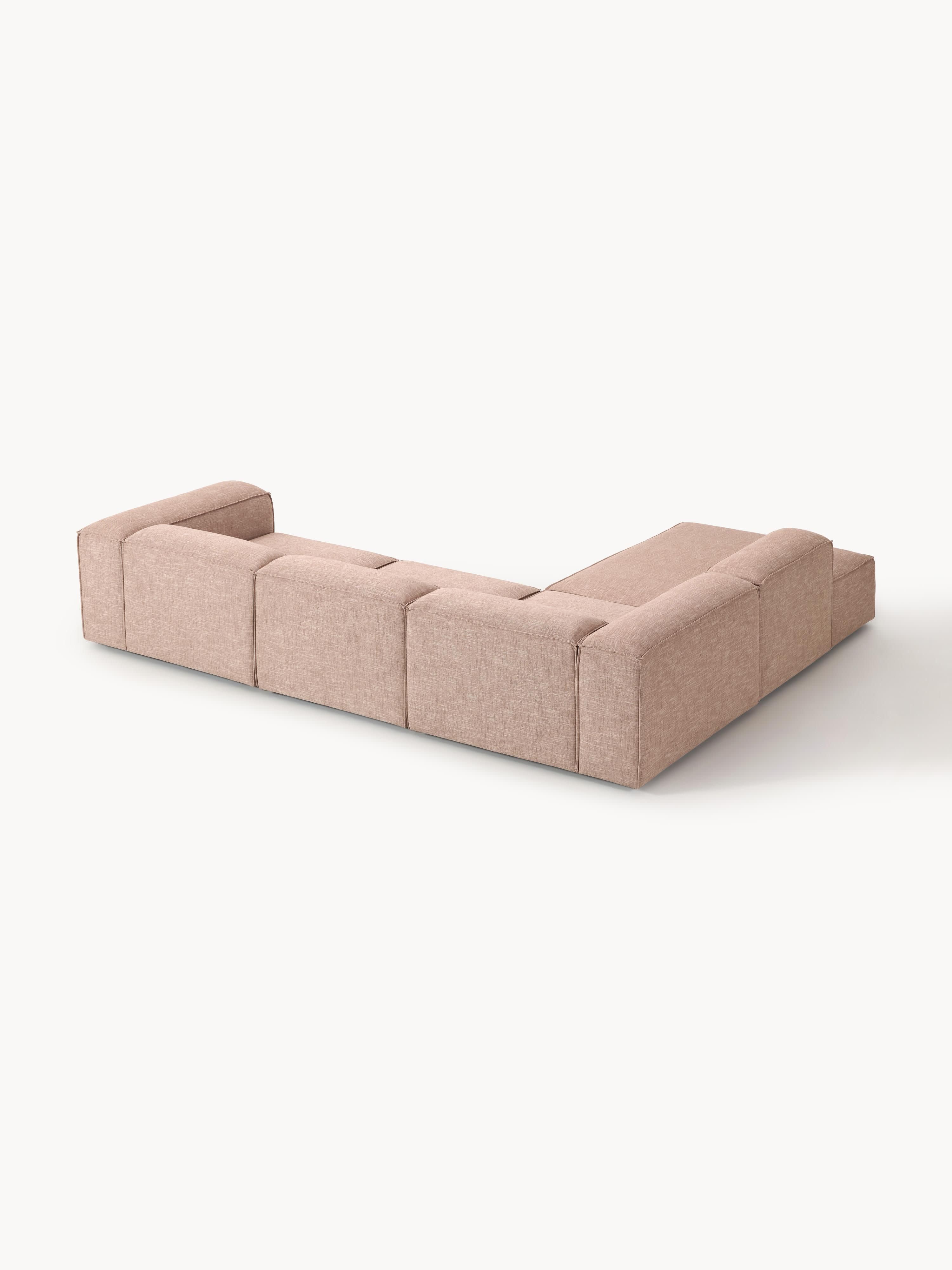 XL modulaire hoekbank Lennon van linnenmix (4-zits)