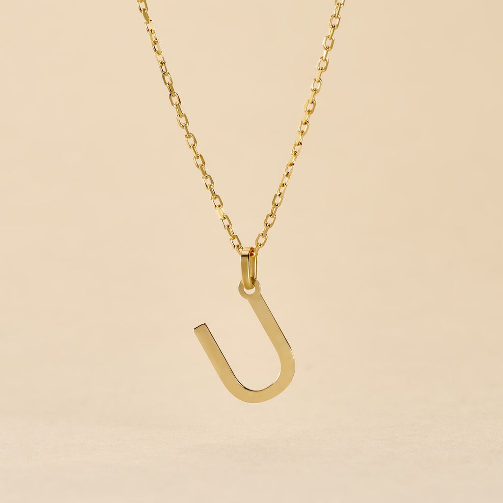 Pendentif Ionia Lettre Or Jaune