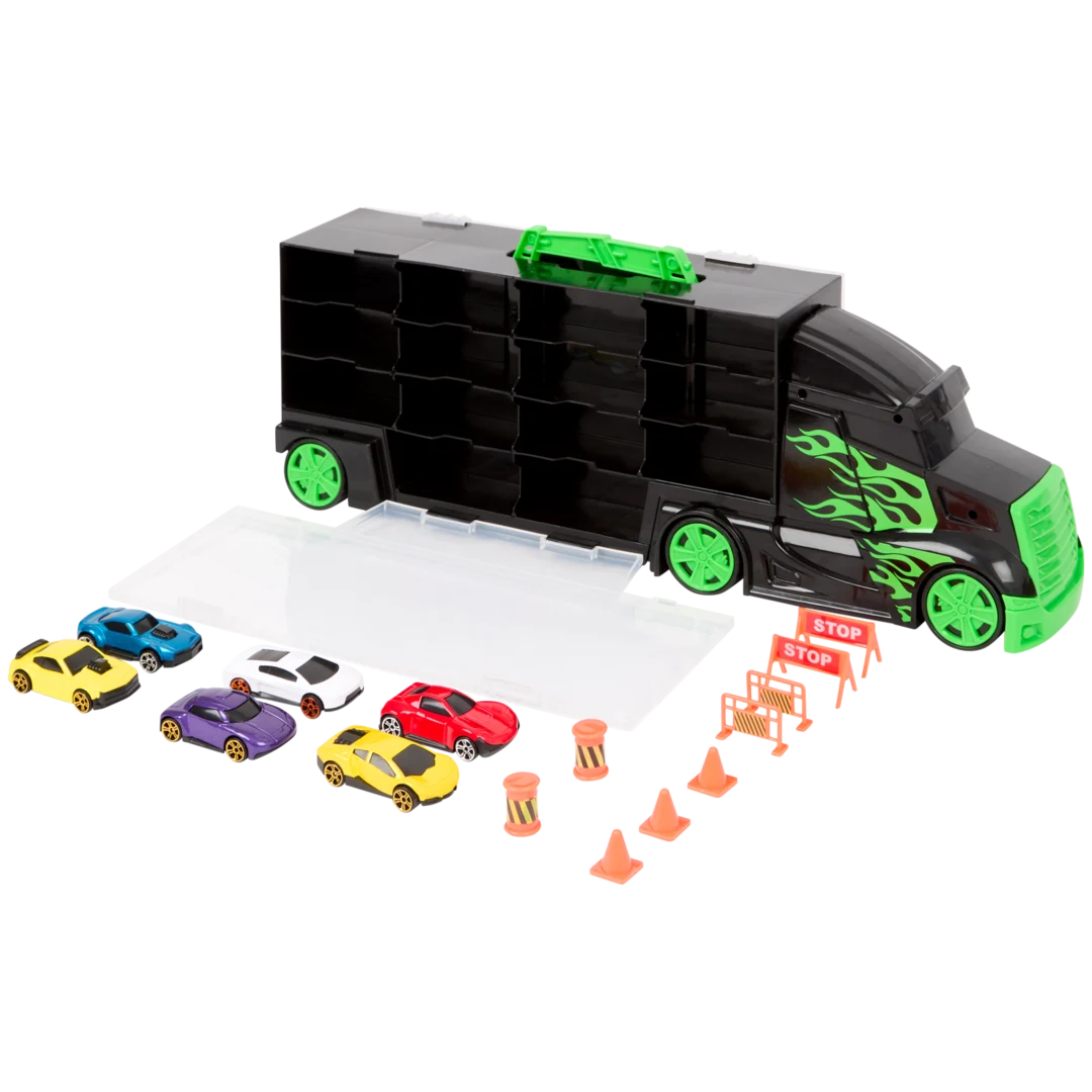 Teamsterz Metro City vrachtwagen Incl. 6 auto's