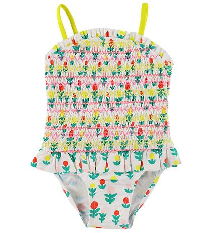 Stella McCartney Kids Badeanzug - UV50+ - Ivory/Bunt