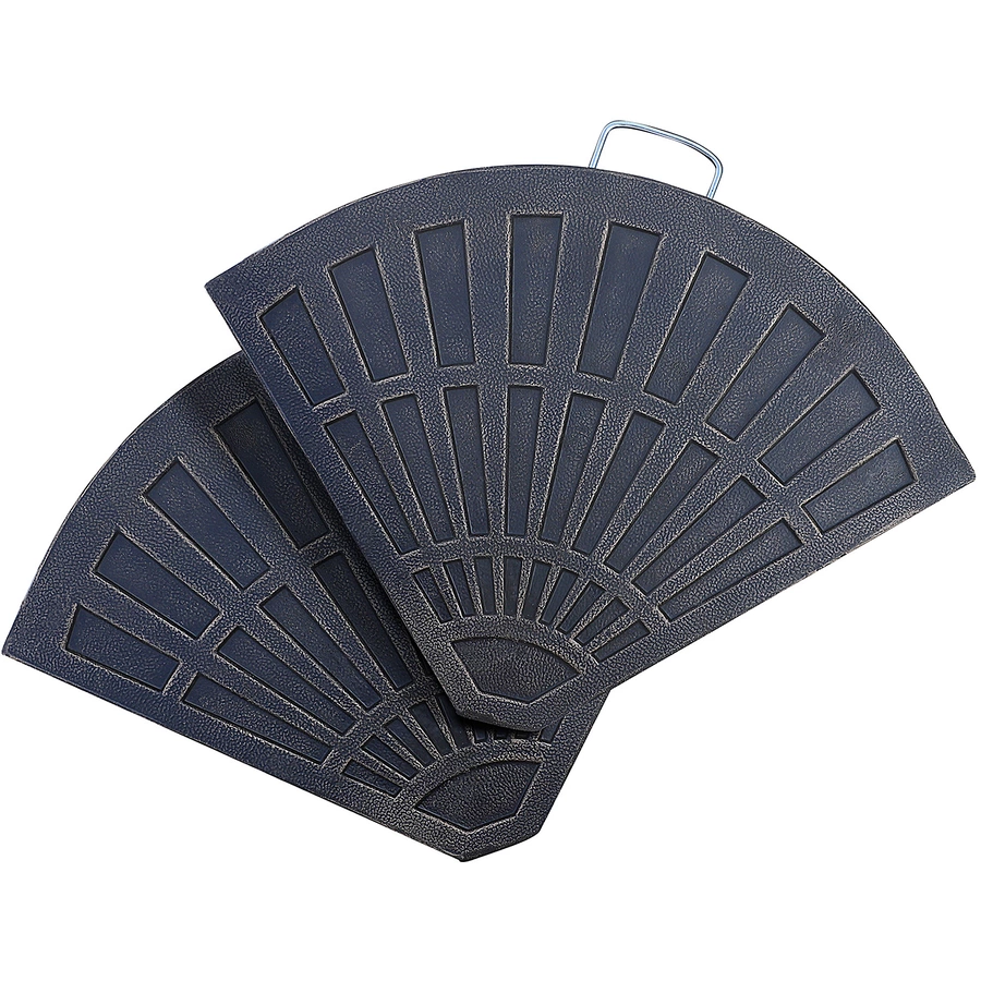 Outsunny Platten-Schirmständer mit Handgriff bronze