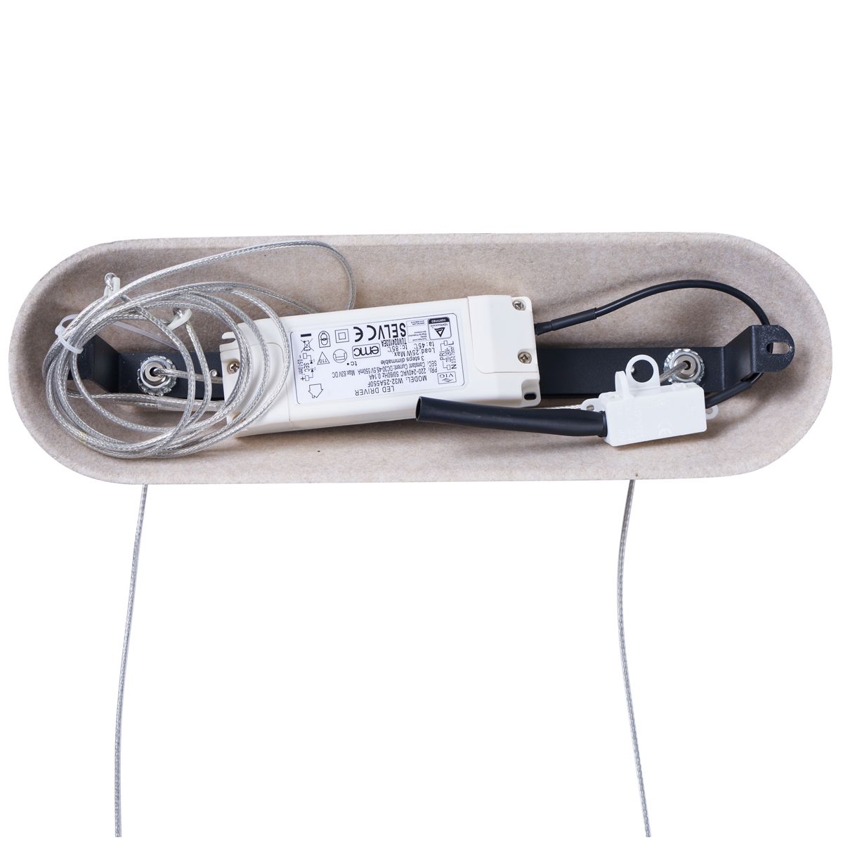 Moderne hanglamp beige incl. LED 3-staps dimbaar - Dani