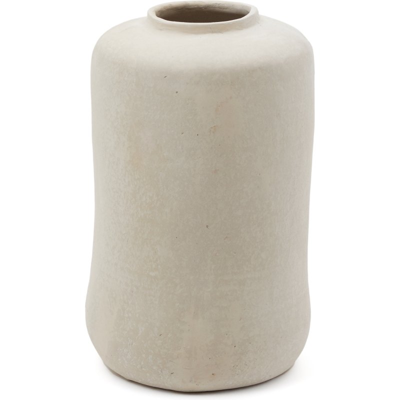 Vase Serina en papier mâché blanc 34 cm
