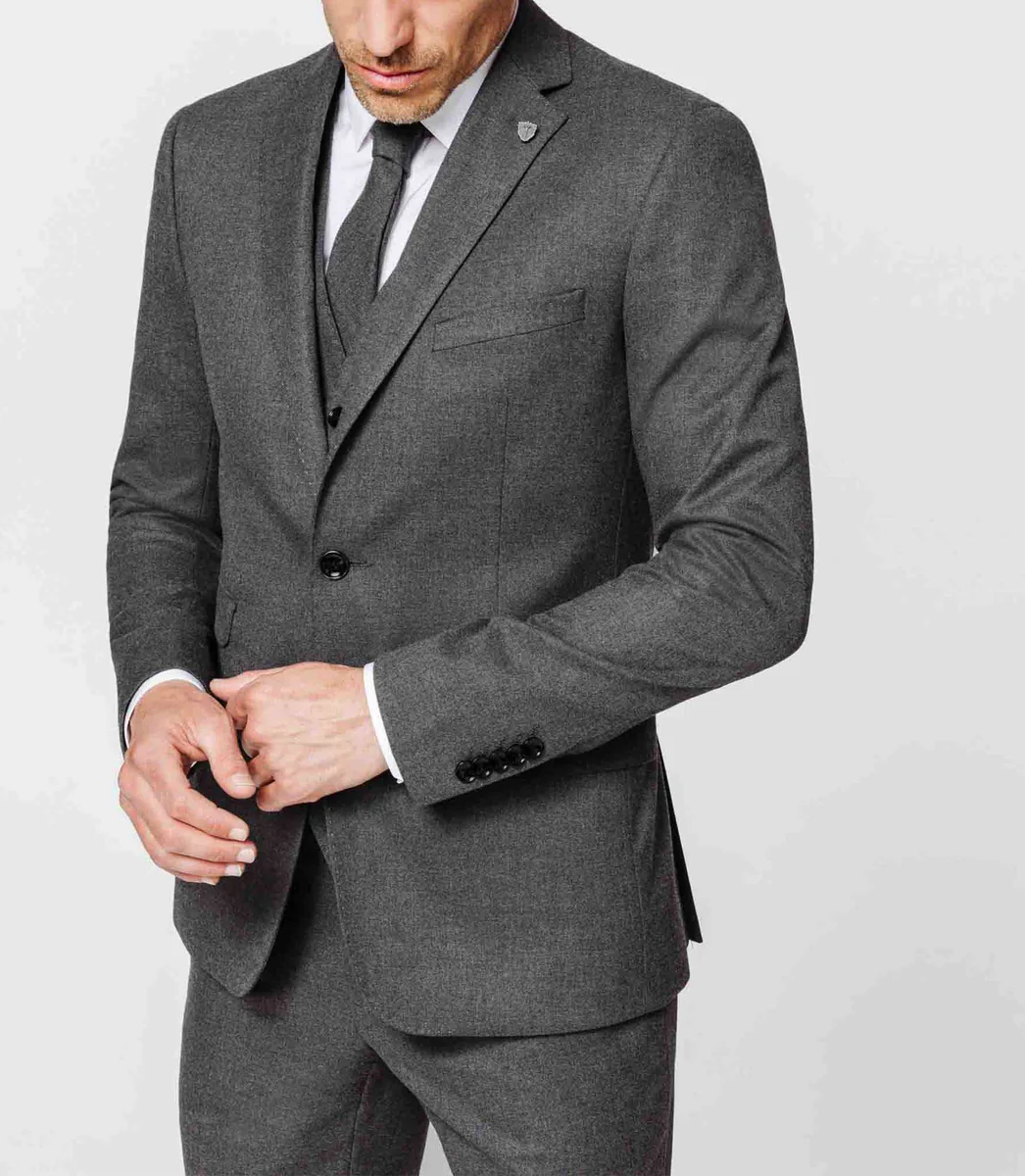 Veste grise esprit flanelle 