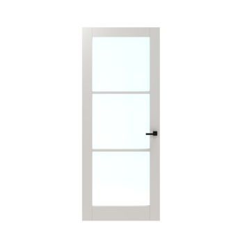 Lundia binnendeur Frama Tre 2C01 blank glas wit gegrondverfd stomp 78 x 201,5 cm