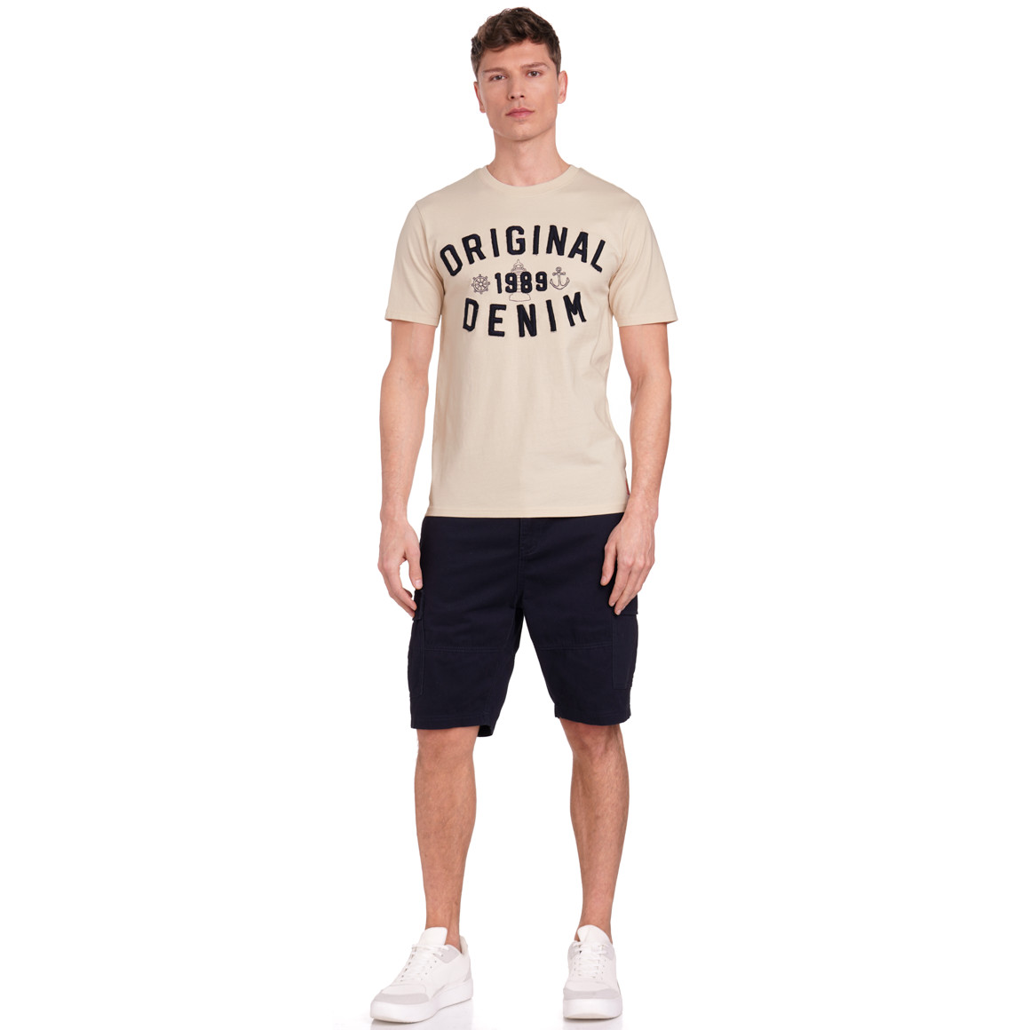 VanVaan Denim Herren T-Shirt aus Bio-Baumwolle beige