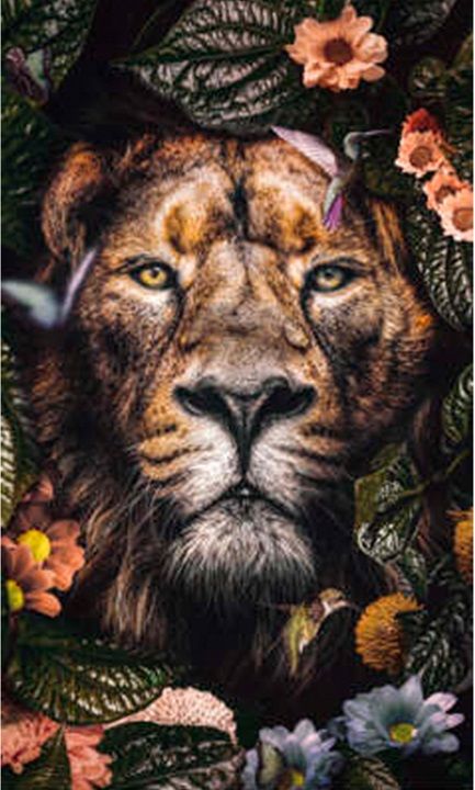 Schilderij Lion 005
