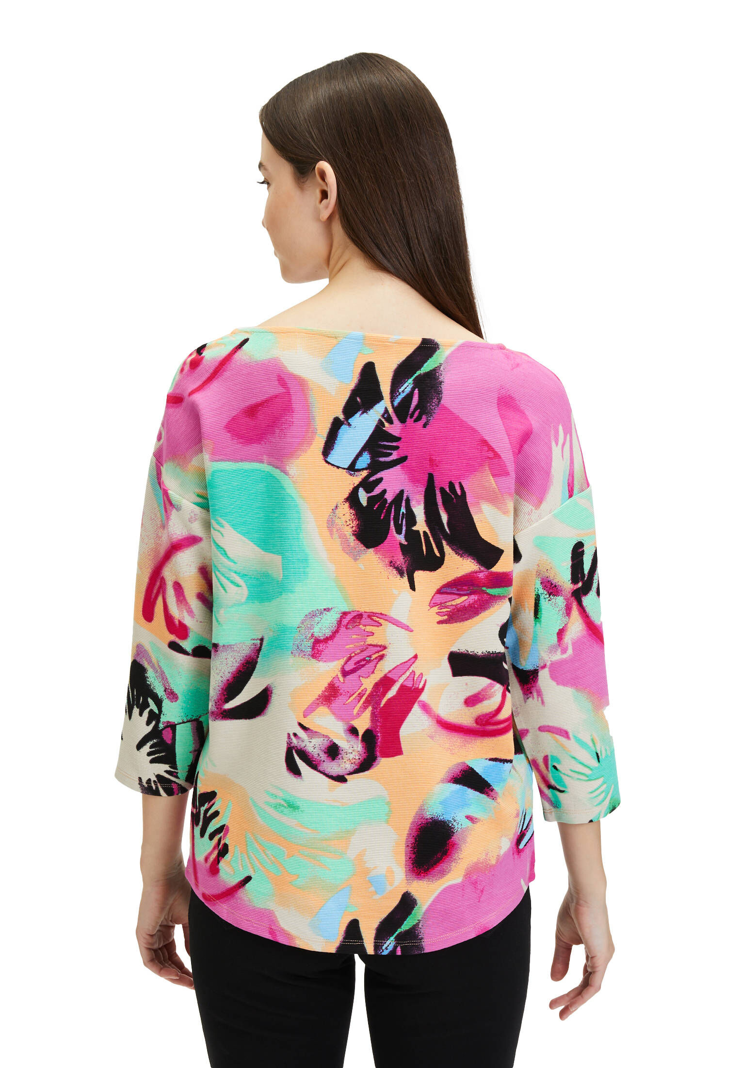 Betty Barclay| Damen Sweatshirt mit Rippenstruktur