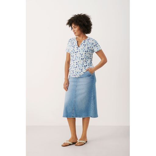 Part Two GesinasPW Bluse, Baltic Sea Graphic Leaf, S