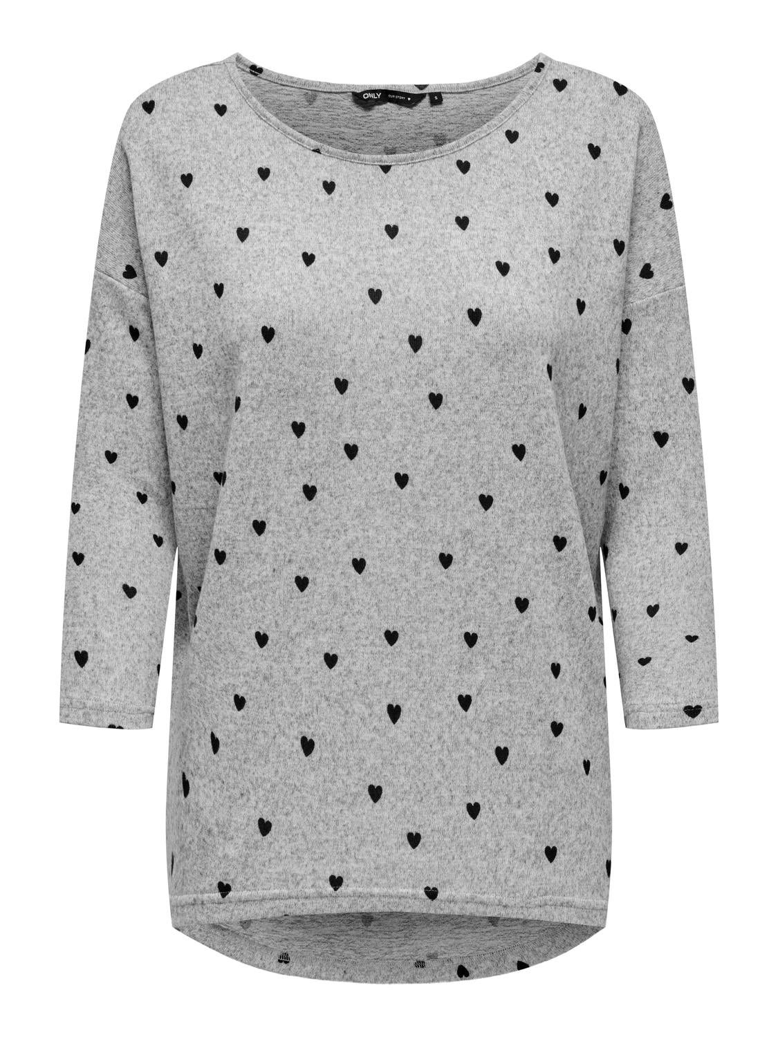 ONLELCOS Top Light Grey Melange
