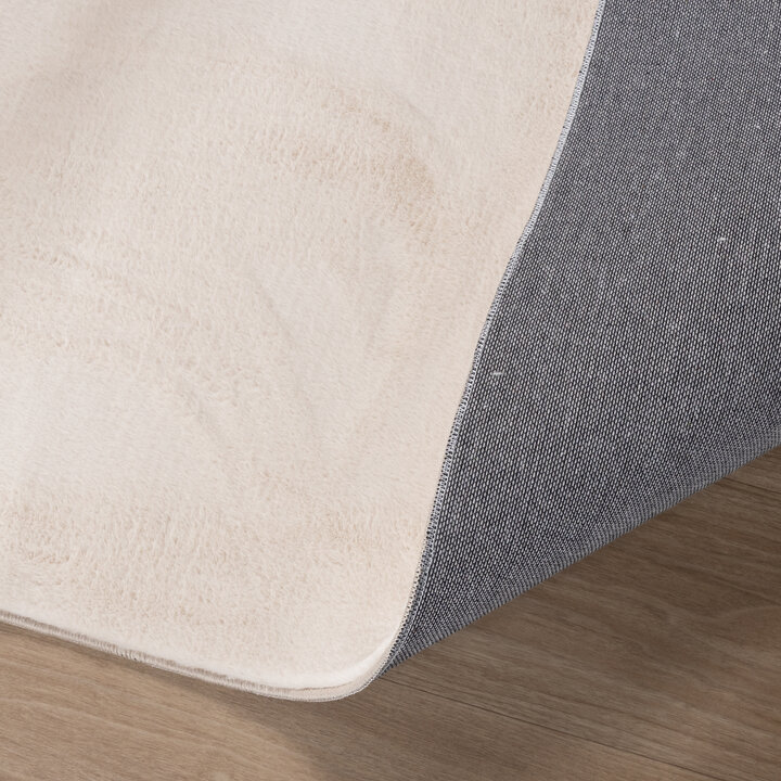 Zacht laagpolig vloerkleed - Cozy Creme