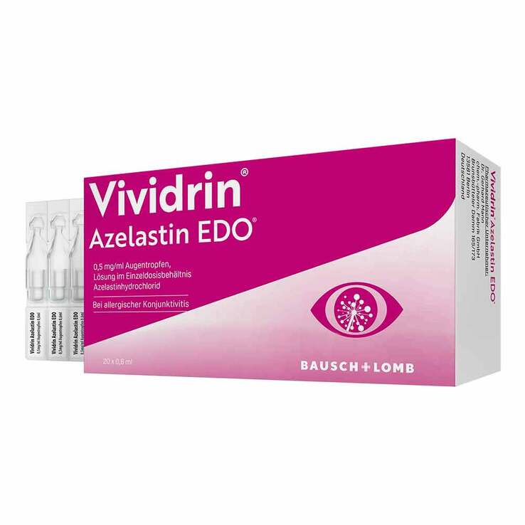 Vividrin® Azelastin EDO® Akuthilfe bei Heuschnupfen und Allergien, 20X0.6 ml
