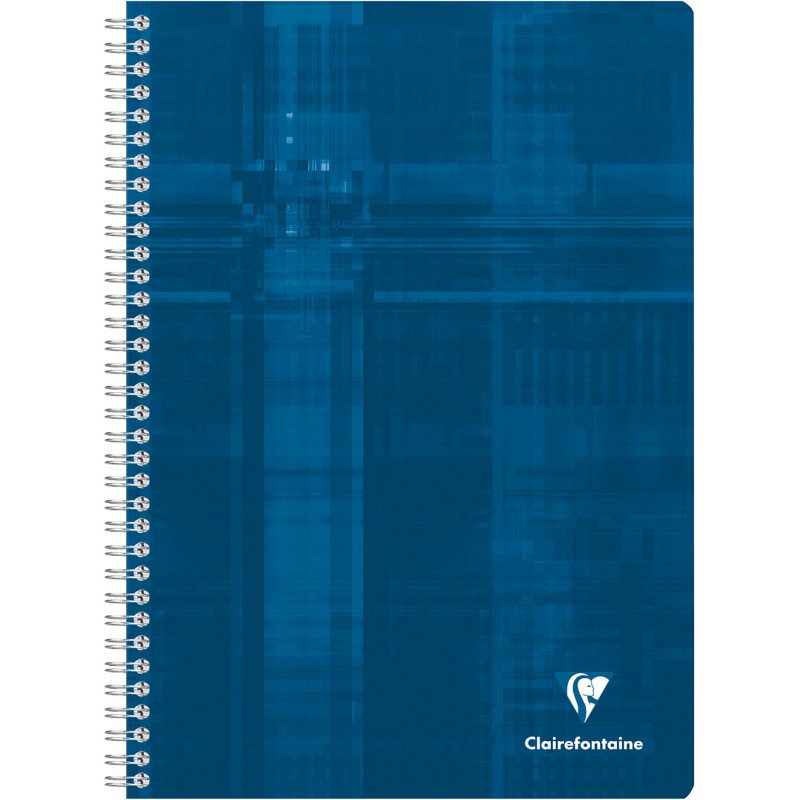 Cahier spirale Clairefontaine Metric A4 21 x 29,7 cm grands carreaux 180 pages