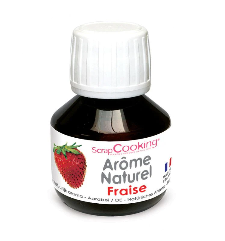 Arôme alimentaire naturel liquide fraise 100 ml Scrapcooking