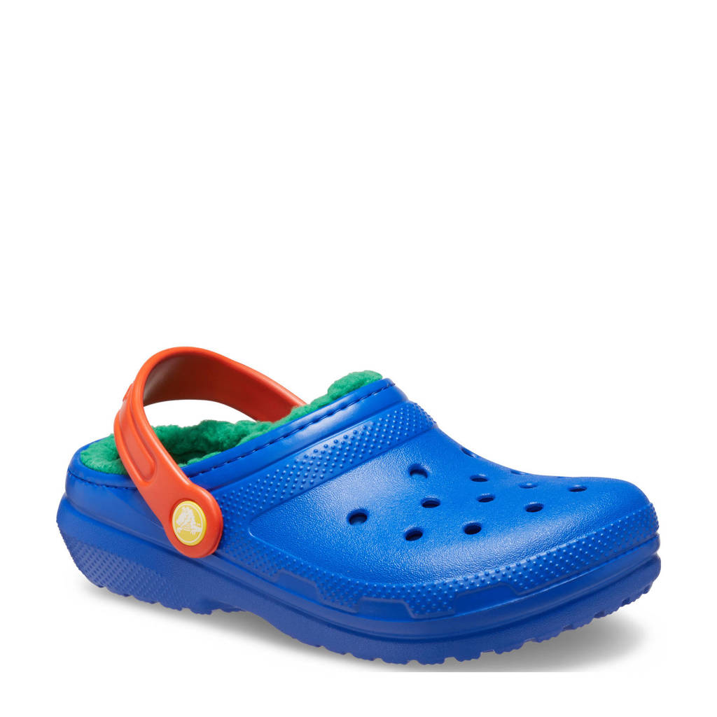 Crocs gevoerde clogs blauw/groen