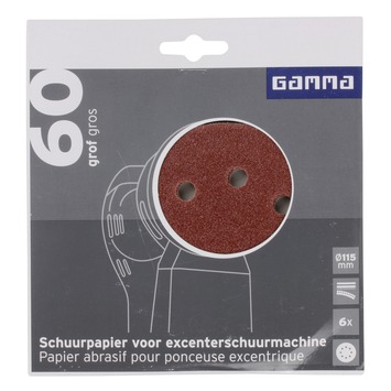 GAMMA schuurpapierpex115 grof 6st