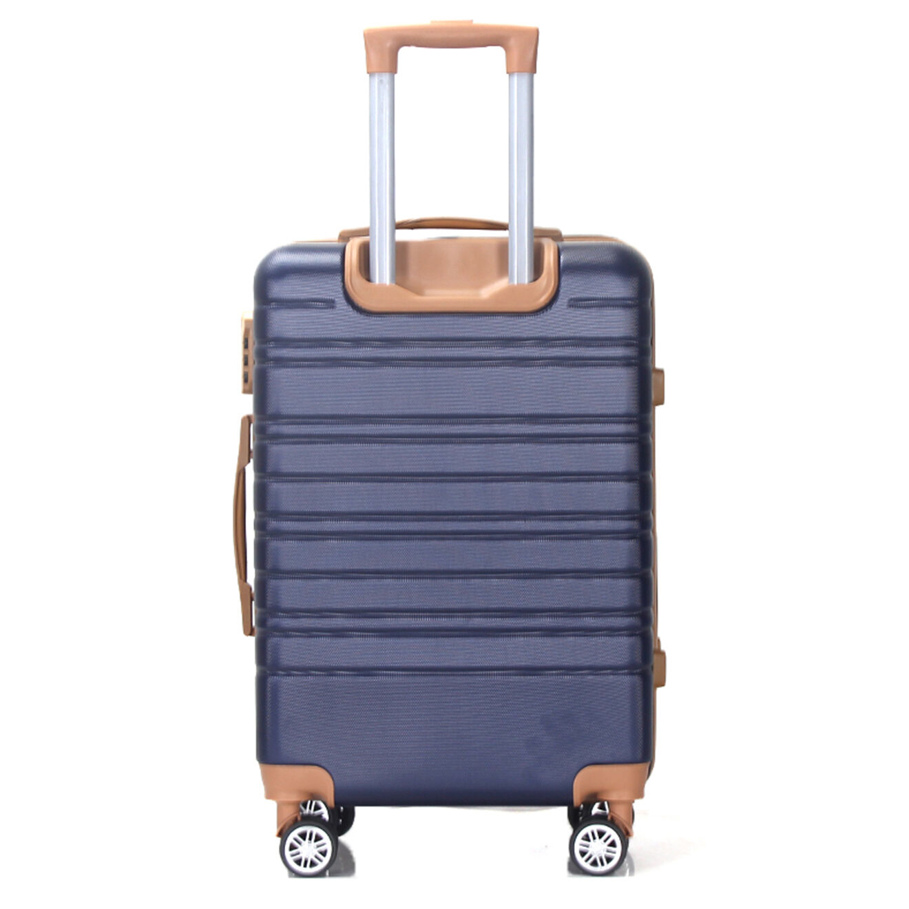Maison Héritage Valise Long Séjour 4 roues doubles Madeleine 70 cm bleu marine