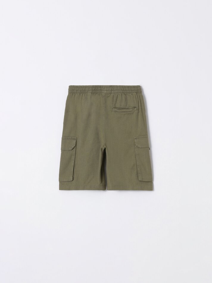 BERMUDA CARGO RÚSTICA PARA JOGGER - Cáqui