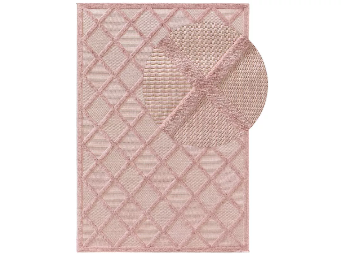 Tapis d'extérieur & intérieur Bonte Rose 200x290 cm