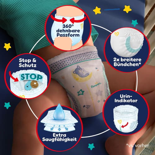 Pampers Night Pants Gr. 6, Monatsbox, 13kg+