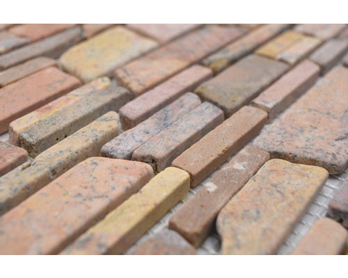Natuursteenmozaïek MOS Brick 220 rood 30,5x30,5 cm