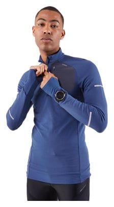 Maillot Manches Longues Kiprun 1/2 Zip Run 900 Warm Bleu
