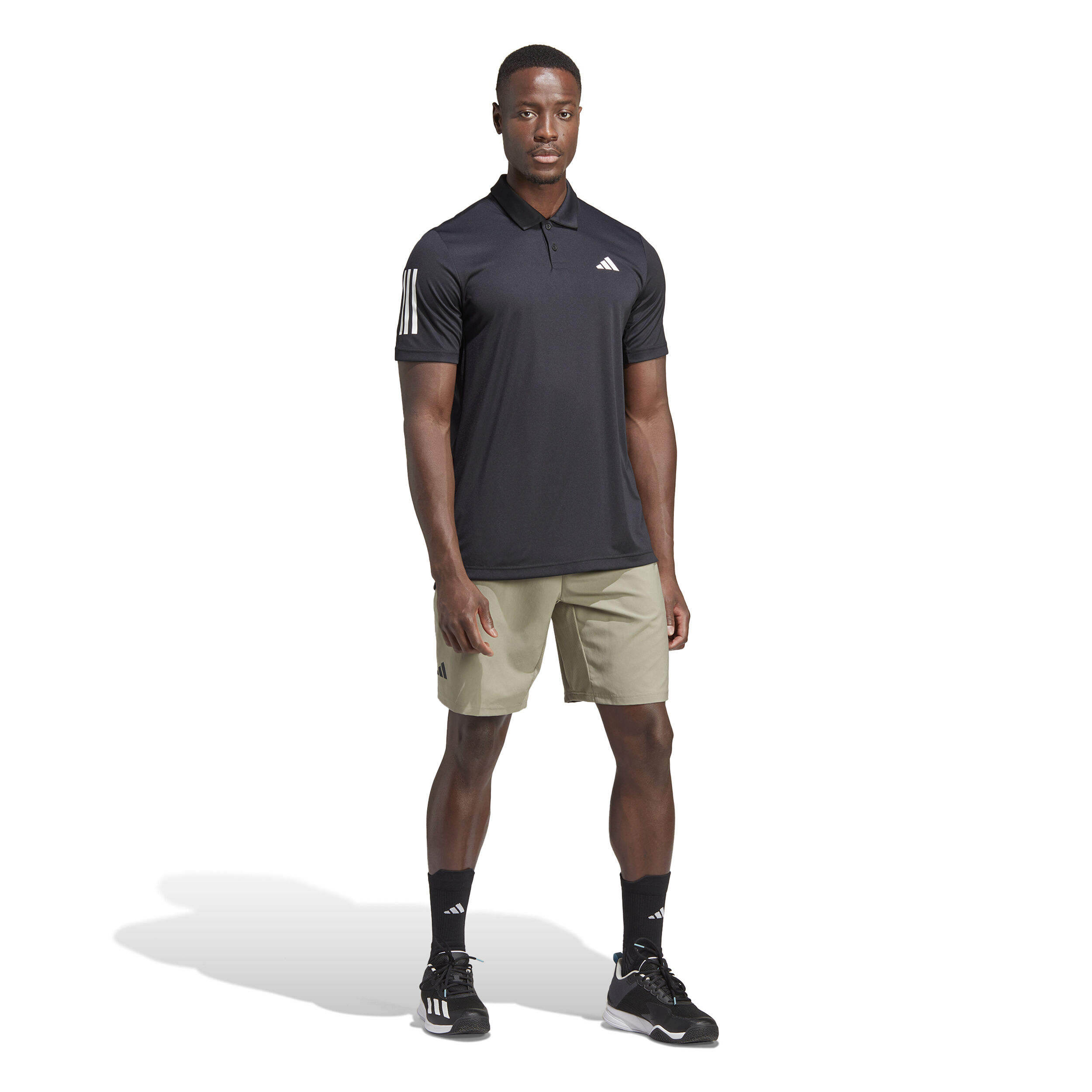 adidas Polo Hommes - Noir , Blanc
