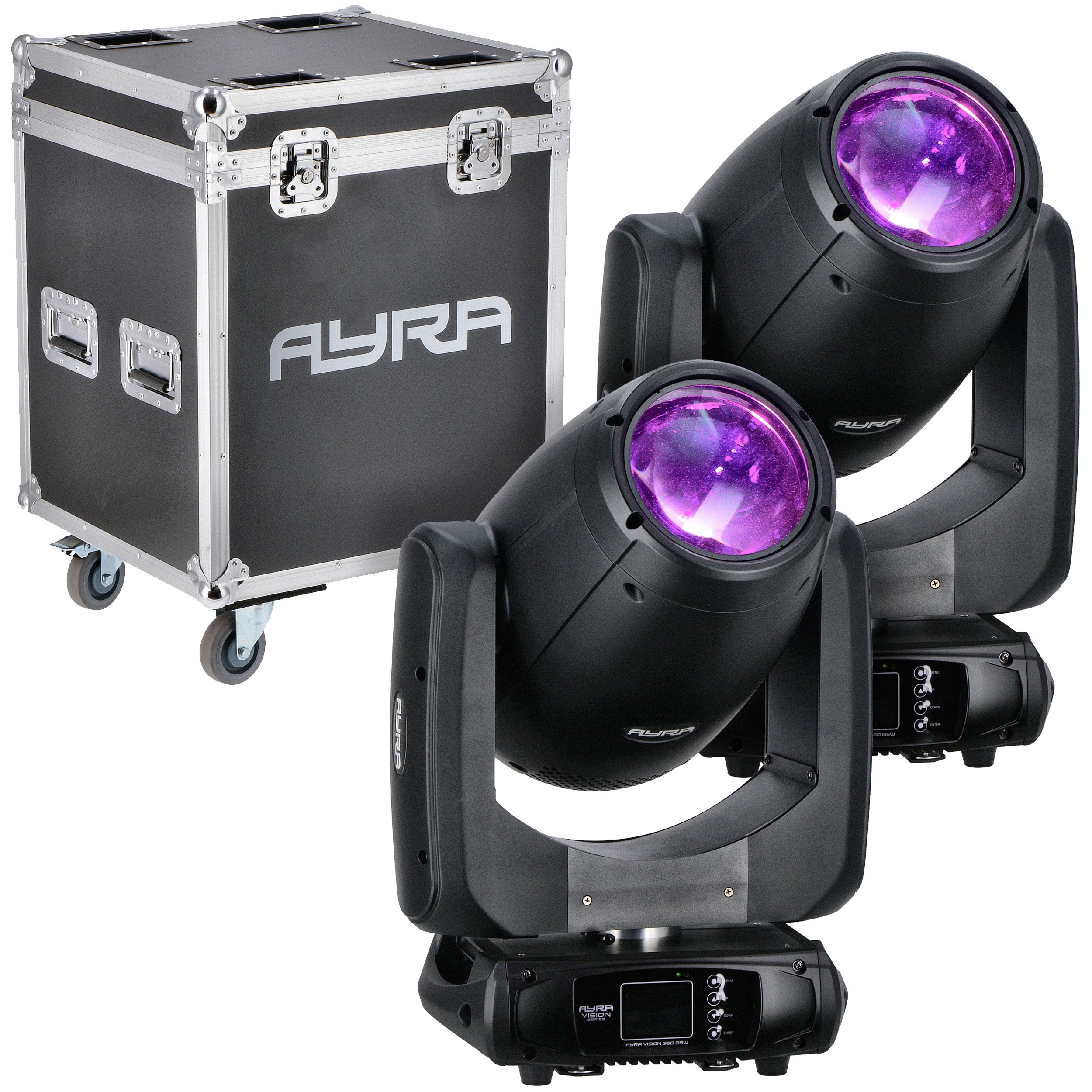 Ayra Vision 360 BSW movinghead (2x) + flightcase