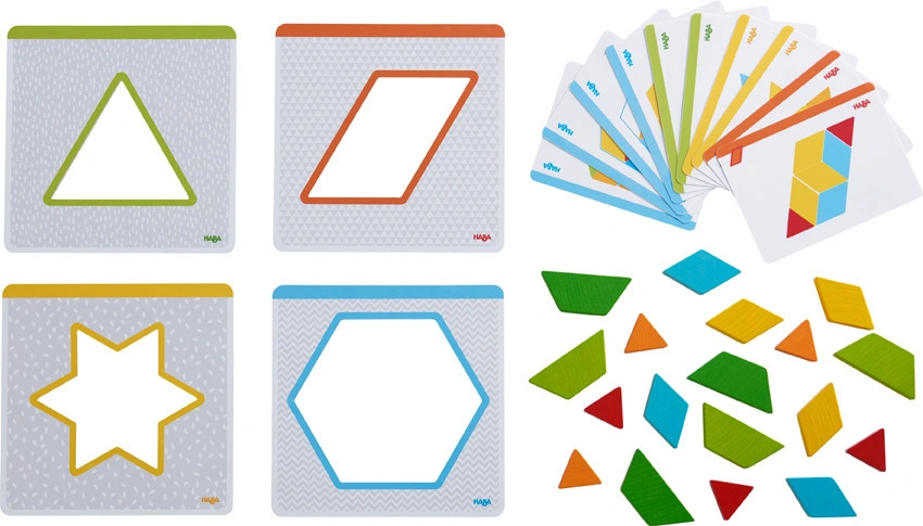 Legespiel BUNTE FORMEN in bunt