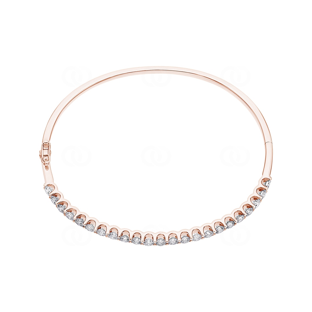 3.00 Karat Diamantarmreif oval 750/18 K Roségold