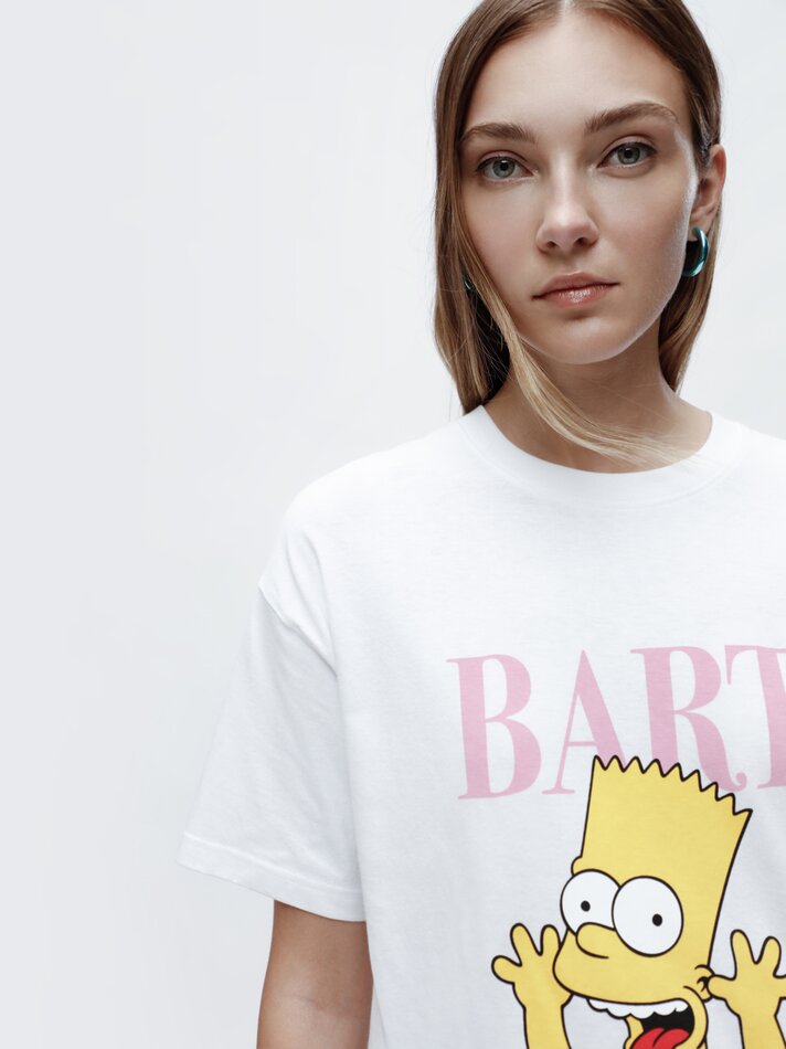 Camiseta do Bart Simpson - Branca