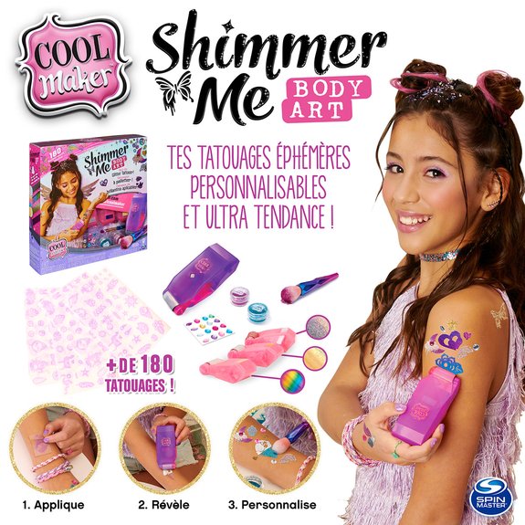 COOL MAKER - Shimmer Me Body Art - Tatouages éphémères