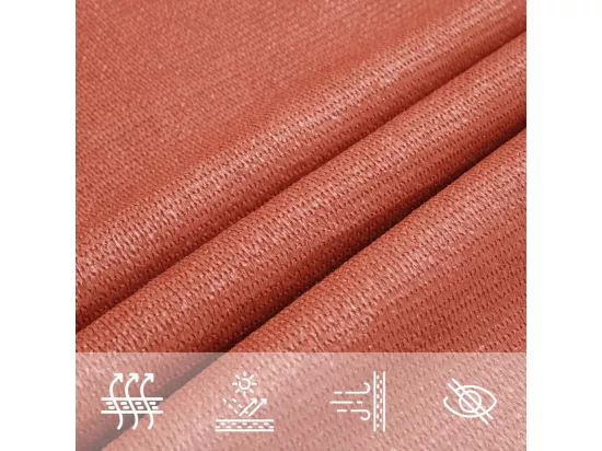 Voile d'ombrage 160 g/m² Terre cuite 3x6 m PEHD