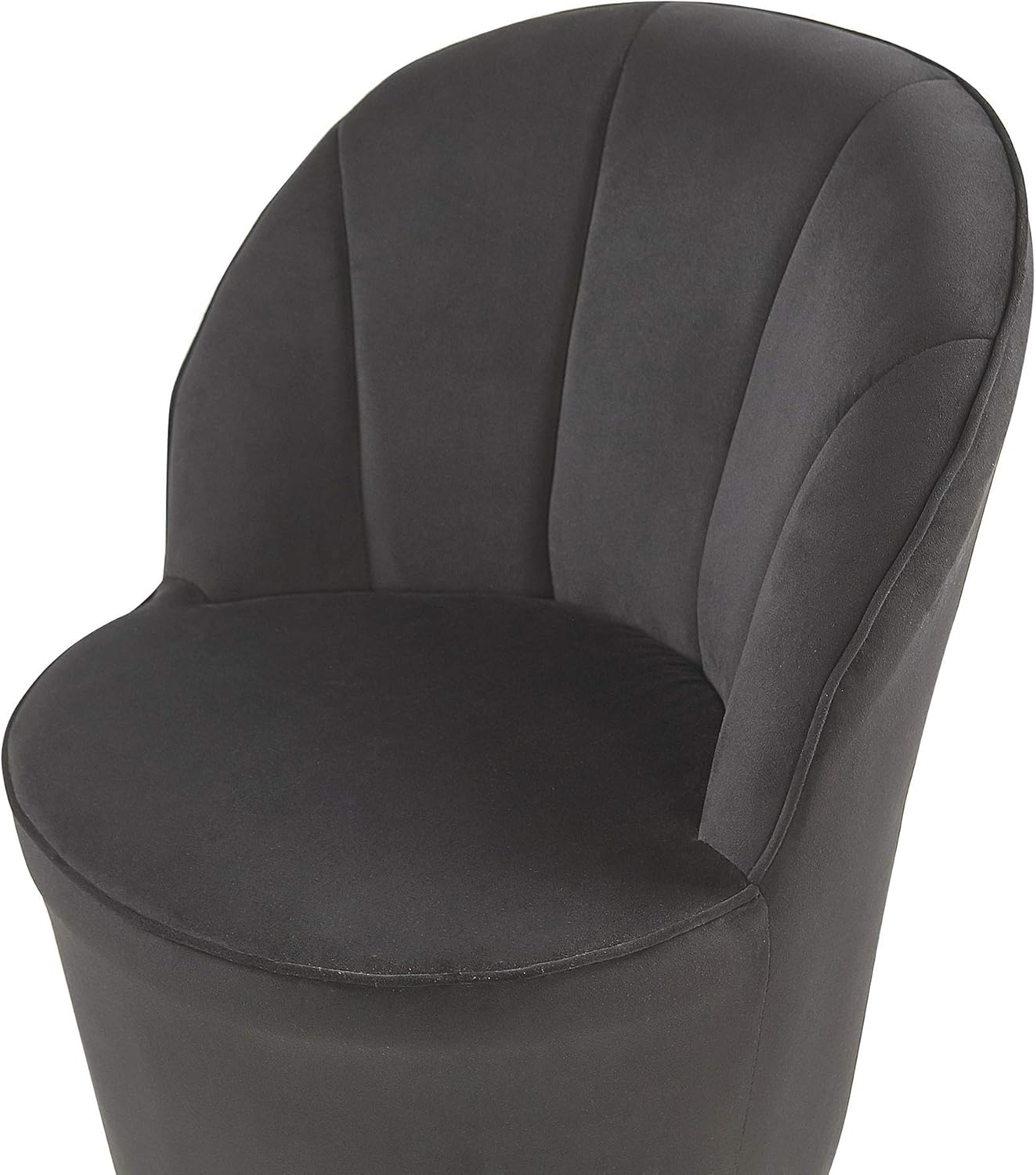 Beliani Trendy Sessel samtige Polsterbezug schwarz Alby