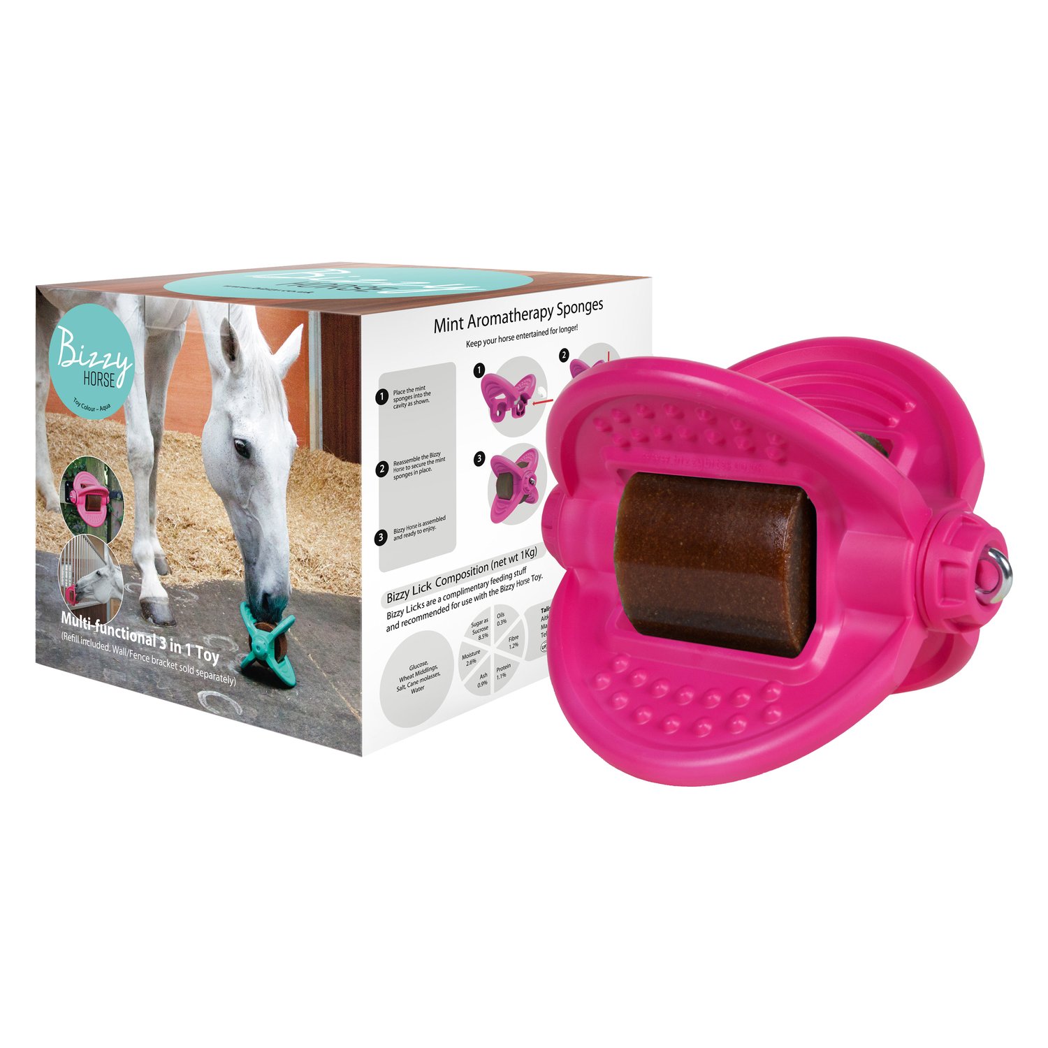 Bizzy HORSE Ball, für Pferde  - pink