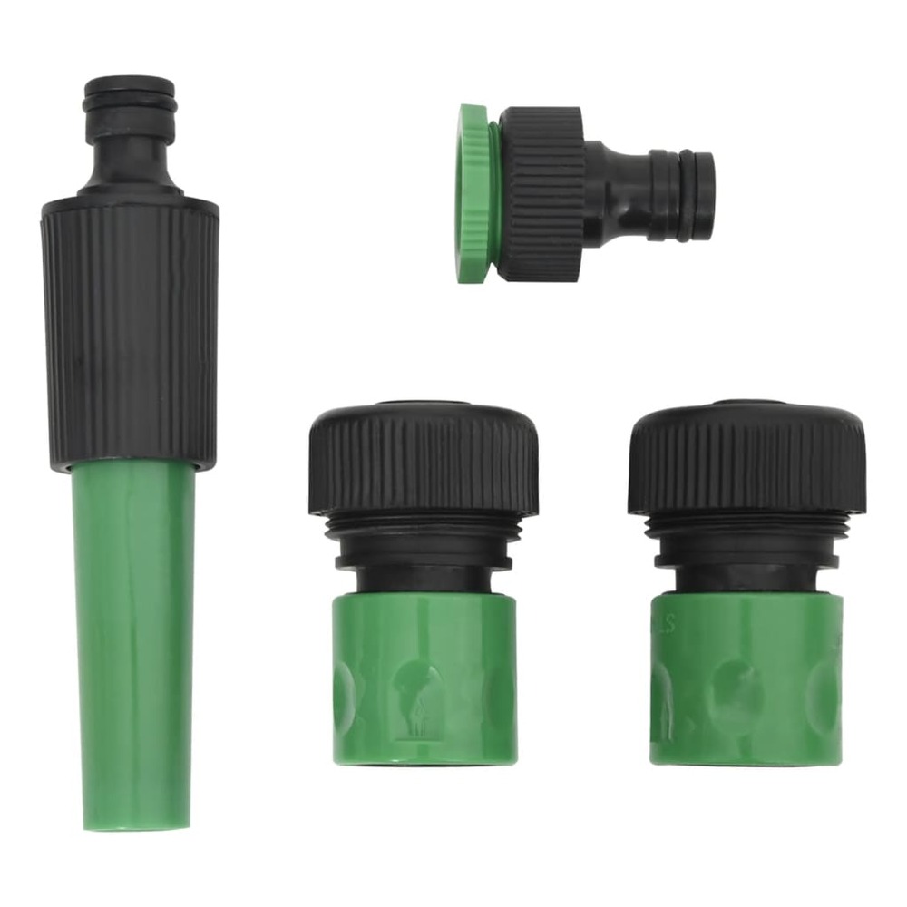 Tuyau d'arrosage avec jeu de raccords vert 0,9