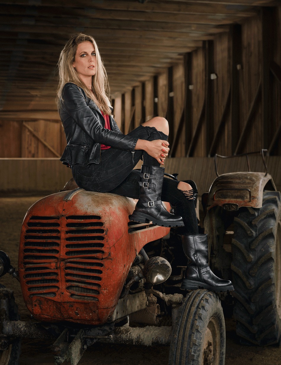 Glattleder Stiefel