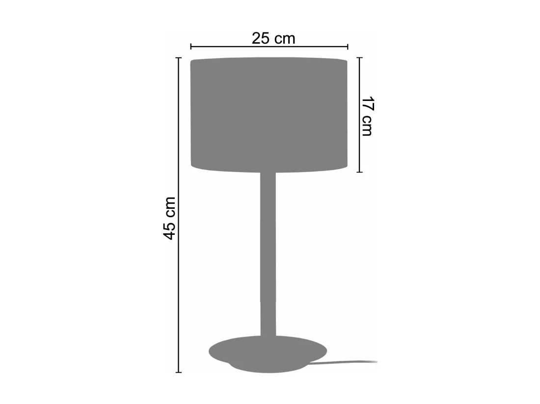 Lampe de chevet droit bois naturel,bleu 45 cm.